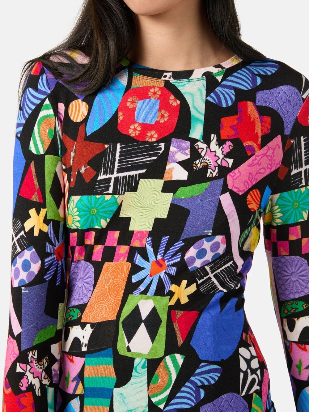 gorman Women’s Crafternoon Abstract Patchwork Long-Sleeve Top